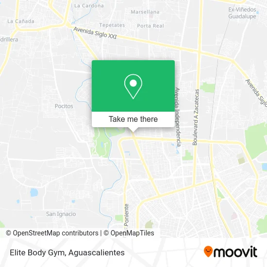 Elite Body Gym map