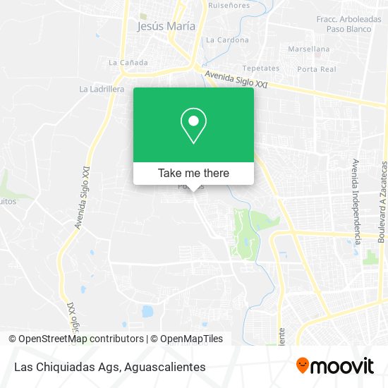 Las Chiquiadas Ags map