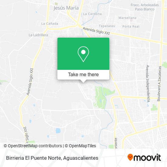 Mapa de Birrieria El Puente Norte
