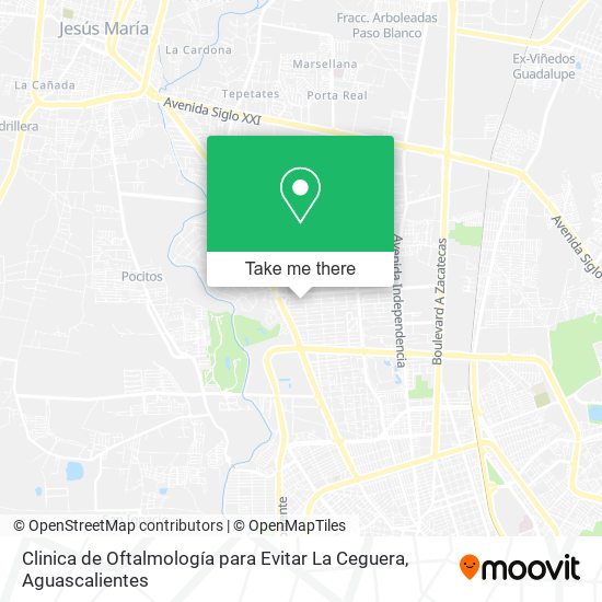 Clinica de Oftalmología para Evitar La Ceguera map