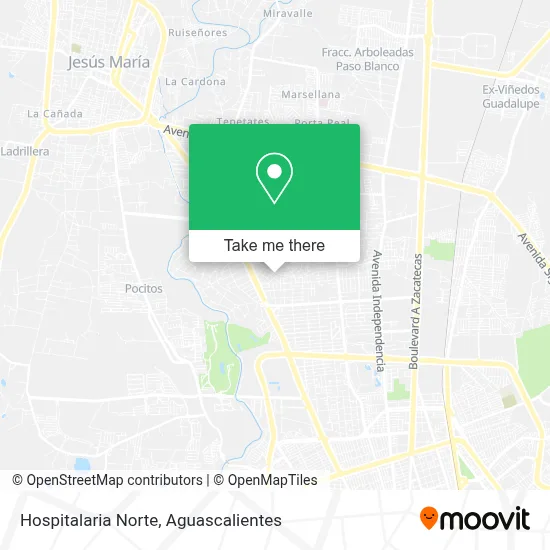 Hospitalaria Norte map