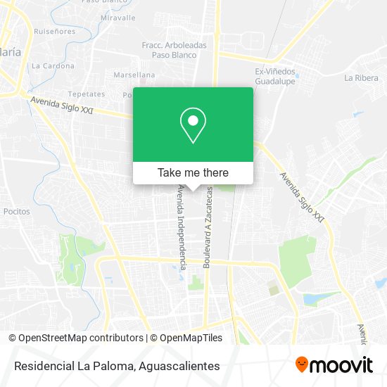 Mapa de Residencial La Paloma