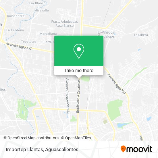 Mapa de Importep Llantas
