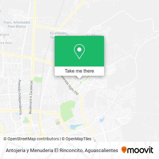 Antojeria y Menuderia El Rinconcito map