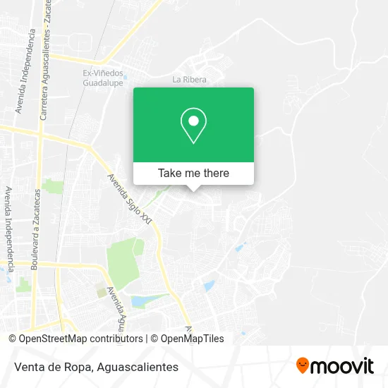 Venta de Ropa map