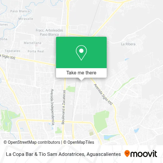 La Copa Bar & Tío Sam Adoratrices map