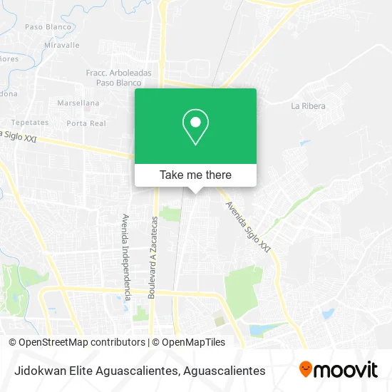 Jidokwan Elite Aguascalientes map