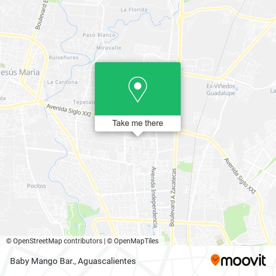 Baby Mango Bar. map