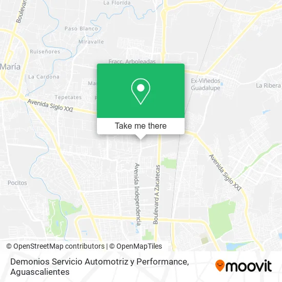 Demonios Servicio Automotriz y Performance map