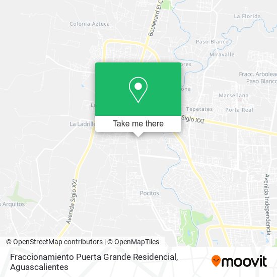 Fraccionamiento Puerta Grande Residencial map