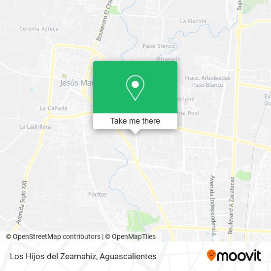 Los Hijos del Zeamahiz map