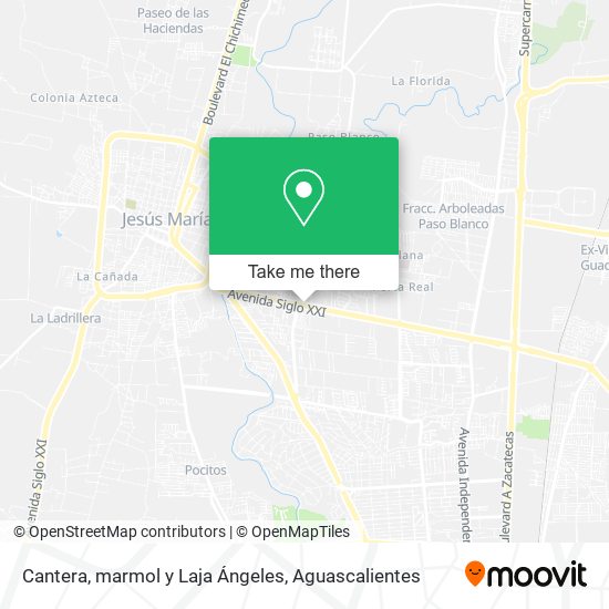 Cantera, marmol y Laja Ángeles map