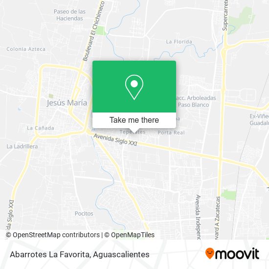 Mapa de Abarrotes La Favorita