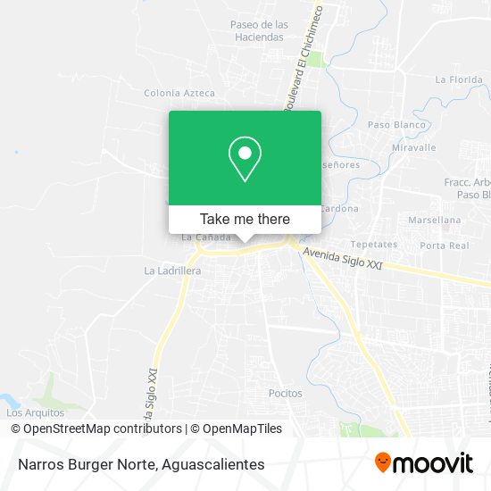 Narros Burger Norte map
