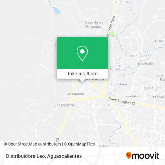 Mapa de Distribuidora Leo