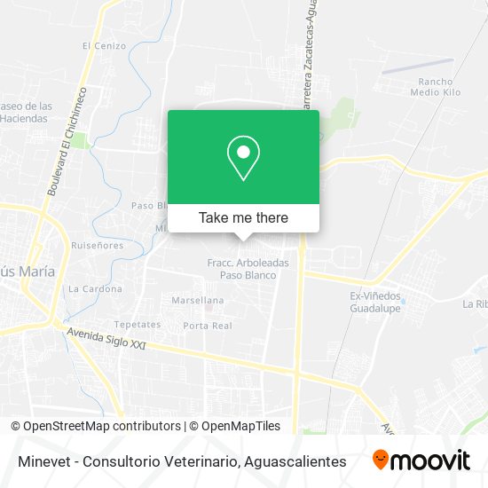 Minevet - Consultorio Veterinario map