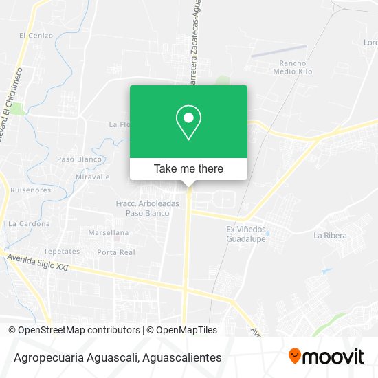 Agropecuaria Aguascali map
