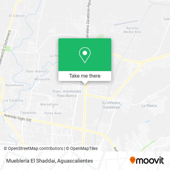 Mapa de Mueblería El Shaddai