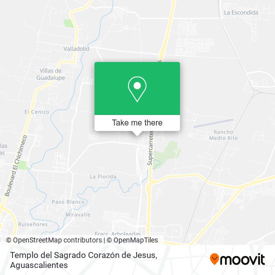 Mapa de Templo del Sagrado Corazón de Jesus