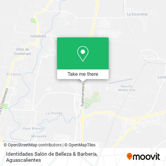 Identidades Salón de Belleza & Barbería map