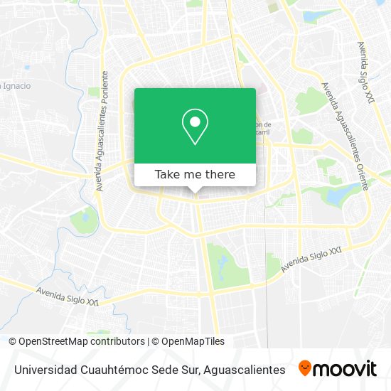 Universidad Cuauhtémoc Sede Sur map