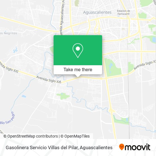 Gasolinera Servicio Villas del Pilar map