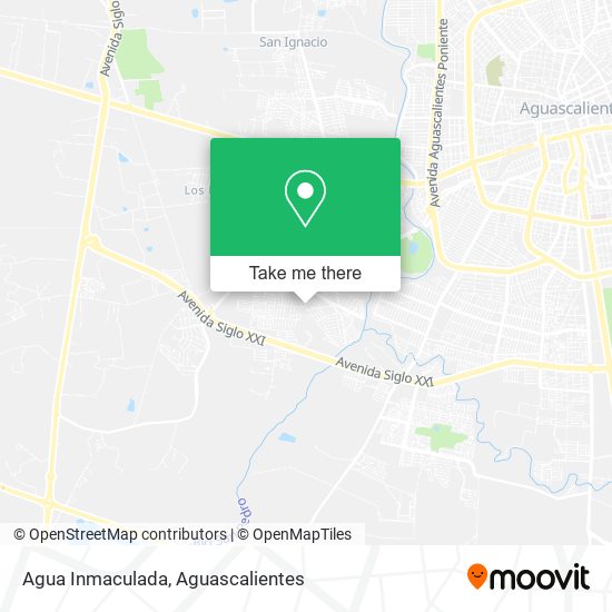 Agua Inmaculada map