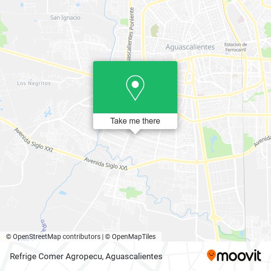 Refrige Comer Agropecu map