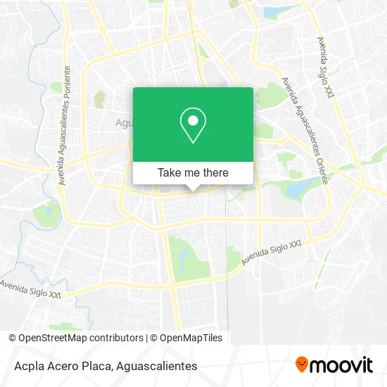 Acpla Acero Placa map