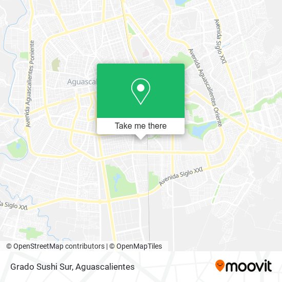 Mapa de Grado Sushi Sur
