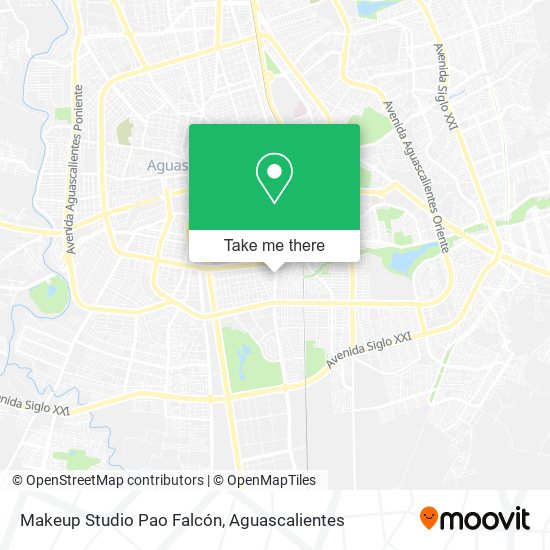 Mapa de Makeup Studio Pao Falcón