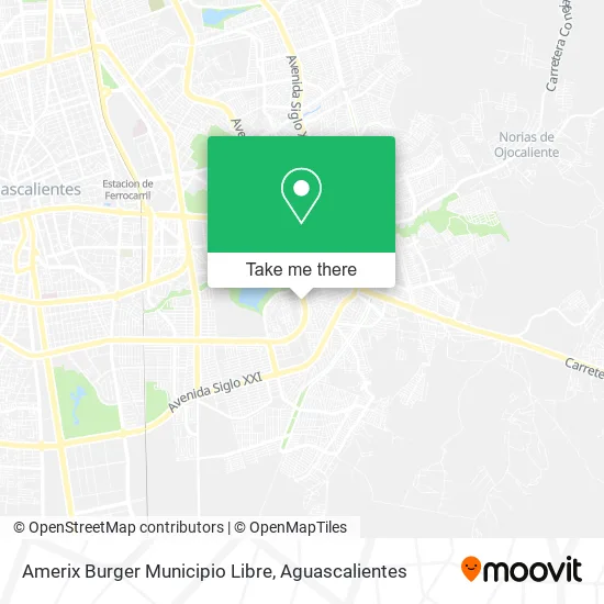 Amerix Burger Municipio Libre map