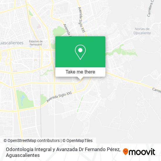 Mapa de Odontología Integral y Avanzada Dr Fernando Pérez