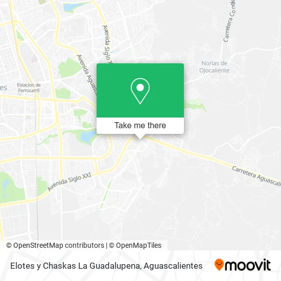 Elotes y Chaskas La Guadalupena map