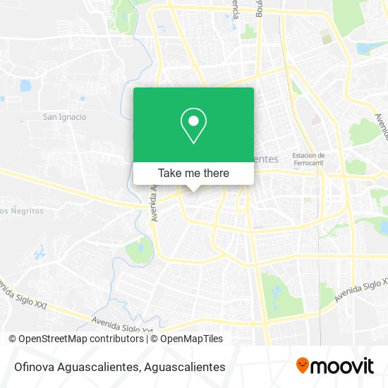 Mapa de Ofinova Aguascalientes
