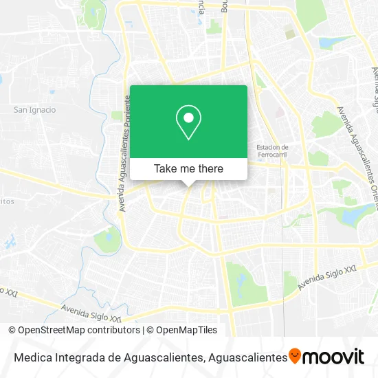 Medica Integrada de Aguascalientes map