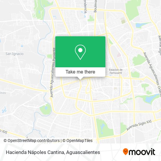 Mapa de Hacienda Nápoles Cantina