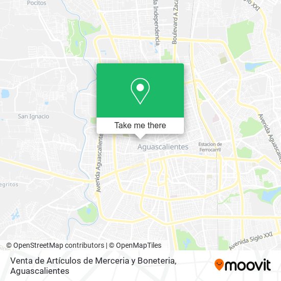 Venta de Artículos de Merceria y Boneteria map