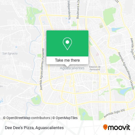Mapa de Dee Dee's Pizza