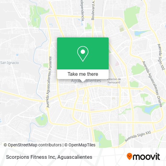 Scorpions Fitness Inc map
