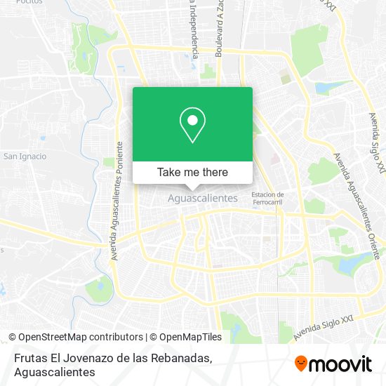 Mapa de Frutas El Jovenazo de las Rebanadas