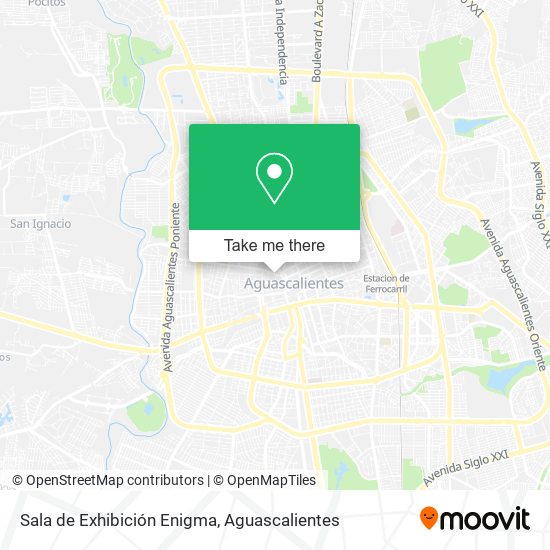 Sala de Exhibición Enigma map