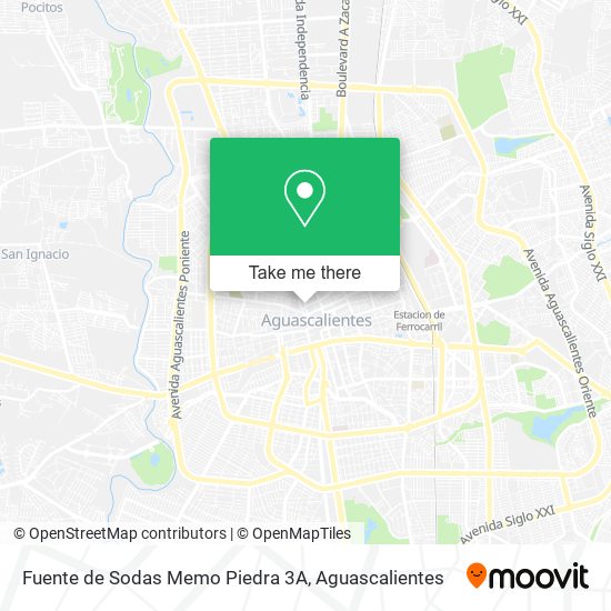 Fuente de Sodas Memo Piedra 3A map