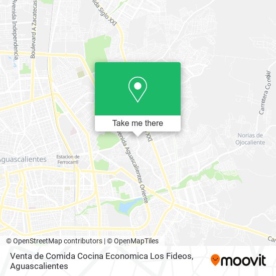 Venta de Comida Cocina Economica Los Fideos map