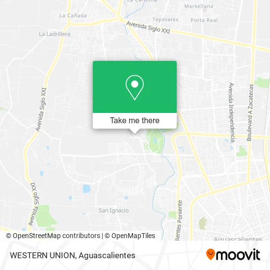 WESTERN UNION map