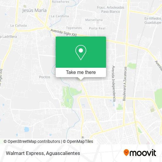 Walmart Express map