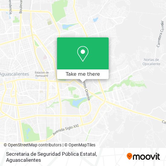 Mapa de Secretaria de Seguridad Pública Estatal