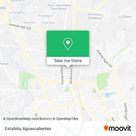 Mapa de Estafeta
