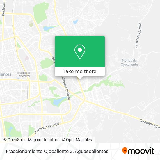 Fraccionamiento Ojocaliente 3 map