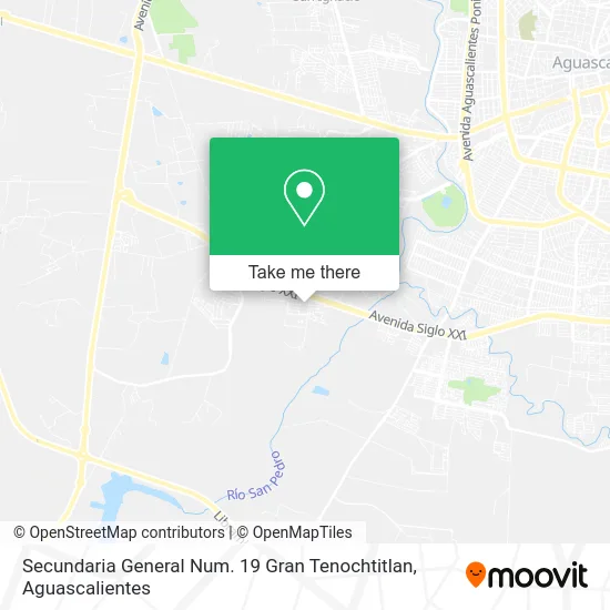 Secundaria General Num. 19 Gran Tenochtitlan map